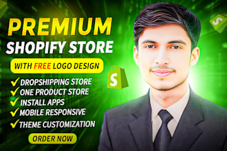 do shopify dropshipping website development customization and redesign