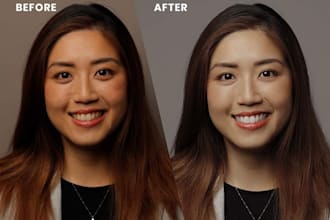 do fashin model retouch portrait photo headshots skin retouch