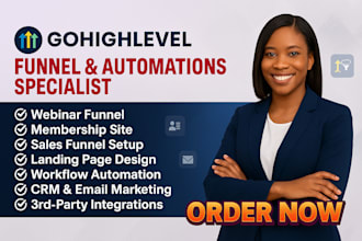 design gohighlevel landing page gohighlevel funnel gohighlevel virtual assistant