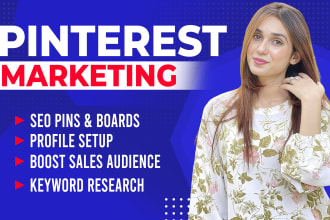 do seo manage, grow pins and boards as a pinterest marketing manager