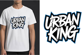 create modern typography t shirt design