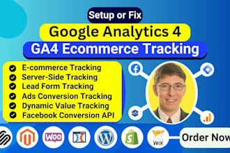 setup google analytics ga4 ecommerce tracking for ecommerce business