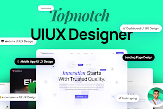 do product web, app and dashboard UI UX designs in figma