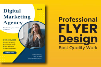 design event flyer, electronic press kit, flyer  graphics and  flyer  branding