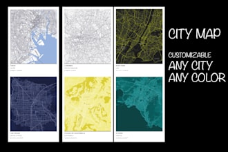desing a personalize city map