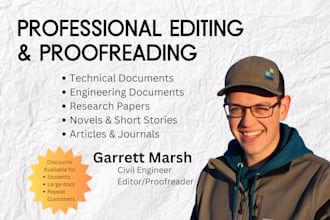 provide professional editing and proofreading for technical documents