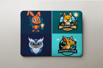 do cartoon , mascot logo with mid journey ai image art, dalle and  illustrator