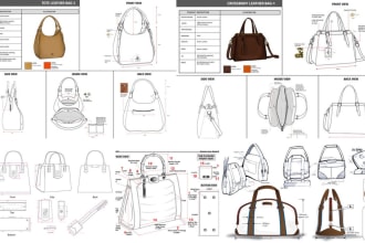 bag tote backpack design with tech pack for manufacturers