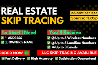 do real estate skip tracing
