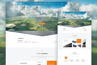 design a wordpress solar website and generates solar leads