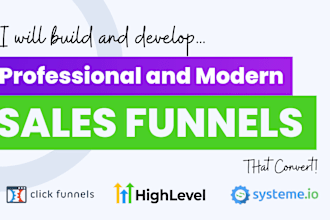 be gohighlevel, landing page, clickfunnels funnels workflows n automation expert