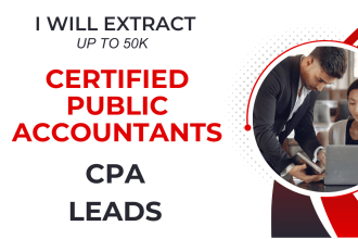 extract certified public accountants CPA leads