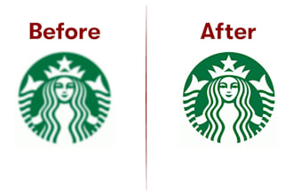 trace low resolution logo or bitmap into vector file