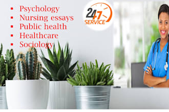 do psychology, nursing essays, public health, healthcare and sociology