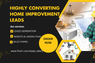 generate home improvement website kitchen remodeling bathroom renovation leads