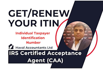 get your itin individual taxpayer number as irs certified caa
