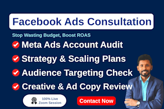 facebook ads consultation, fb and instagram ad campaign audit