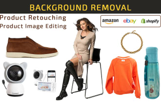 do clipping path, image resizing, retouching, product background removal