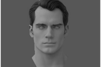 add realistic hair groom to unreal engine or 3d game model