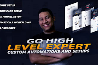 be your gohighlevel expert for website and funnel