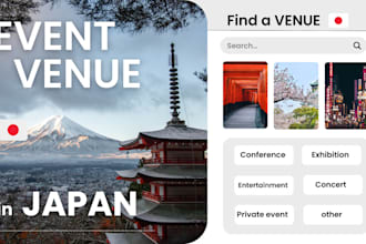 suggest looking for any and all event venues in japan