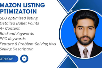 write amazon listing SEO product description and amazon listing optimizat
