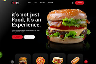 design restaurant website with online food ordering system