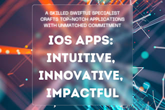 develop native ios apps in swiftui, swiftdata, firebase