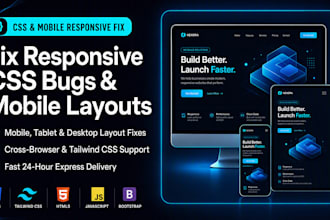 fix responsive css bugs, mobile layout, and styling issues fast