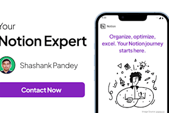 be your notion expert and create notion templates for you