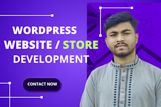 develop a modern wordpress website with mobile responsive and SEO features