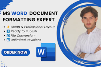 do professional microsoft word document formatting and ms word typing