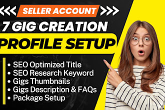 write a fiverr seo optimized gig description to rank profile