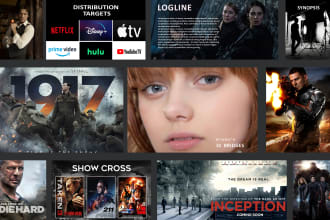 do pitch deck presentation for film, epk, TV web series, lookbook