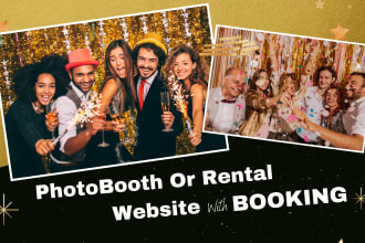 build rental website or photobooth website in wordpress