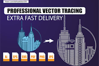 redraw, vectorize, remake, recreate logo or image vector format within 2 hours