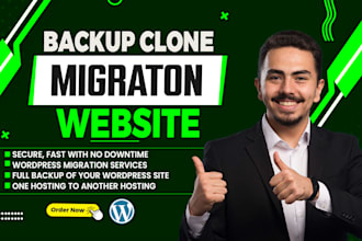 migrate backup transfer clone and duplicate wordpress 1 hour