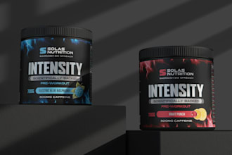 do pre workout label design and supplement label design