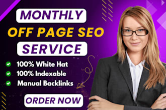 do manual monthly seo link building service, offpage high DR forum backlinks