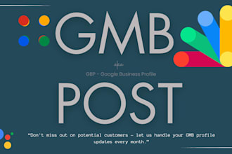 do monthly gmb post with geotag images and cta