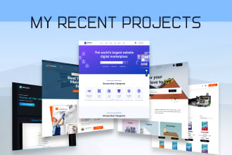 build or rebuild website development as front end developer