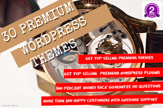 give you any 20 premium wordpress themes,plugins