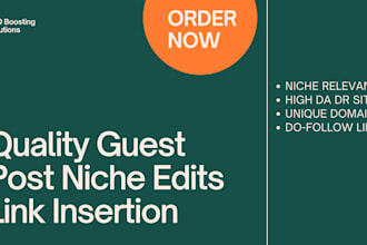 do niche edit link insertion on high da sites