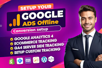 setup google ads offline conversion tracking with gclid, meta offline via zapier