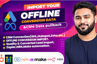 setup,fix google ads offline conversion tracking with CRM, sheets, hubspot, ghl