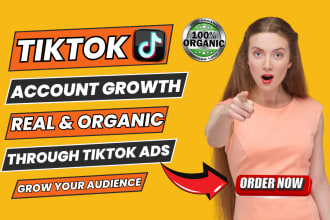 grow your tik tok account organically through ads manager