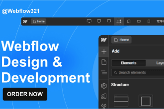 develop or design webflow website, figma to webflow, webflow expert