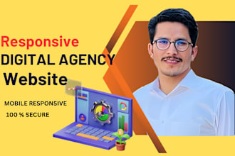 design a responsive digital marketing agency website