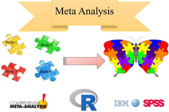 do meta analysis with cma, spss and r