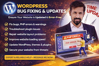 fix wordpress bugs, HTML, CSS, and PHP errors fast